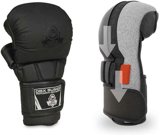 DBX Bushido MMA Ръкавици От Синтетична Кожа Черни