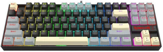 Redragon K552 Gaming Mechanical Keyboard Tenkeyless with Custom Red Switches and RGB Lighting English US