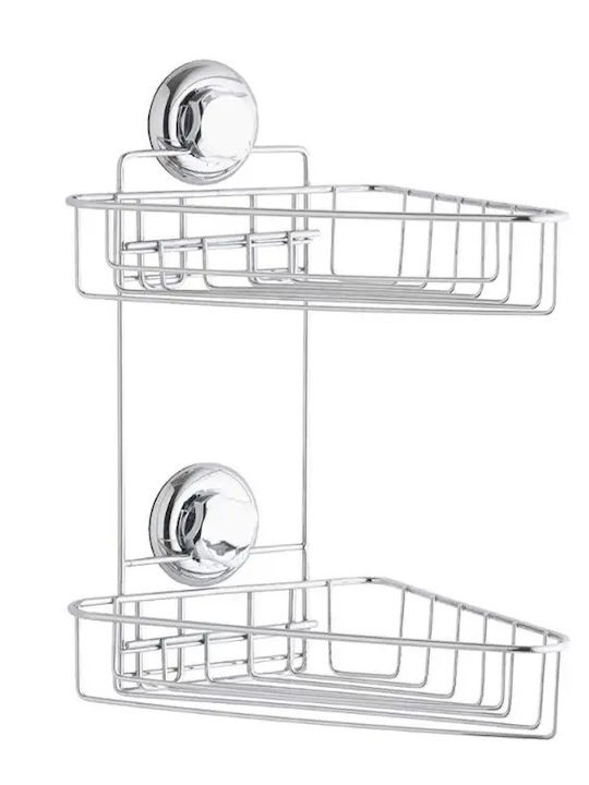 Compactor Eck An Der Wand Montierte Badezimmerregale Metallisch