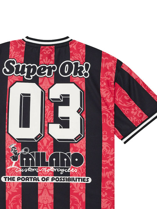 Moto Herrenbluse Melon Rot