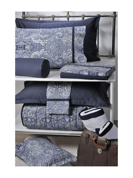 Down Town Home Duvet Cover Cotton Single 175x245 846 Blue