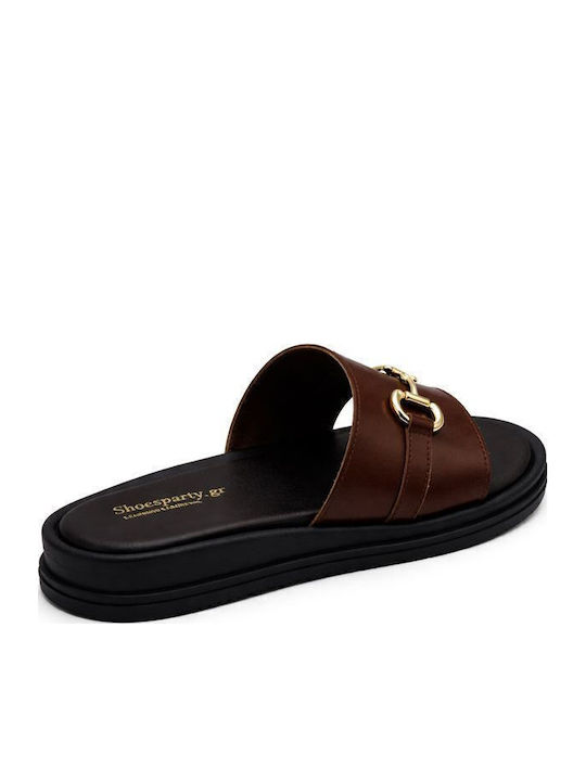 Women's Flat Sandals Flatforms Brown