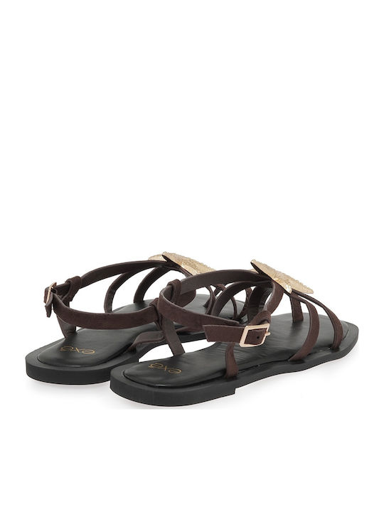 Women's Flat Sandals Brown