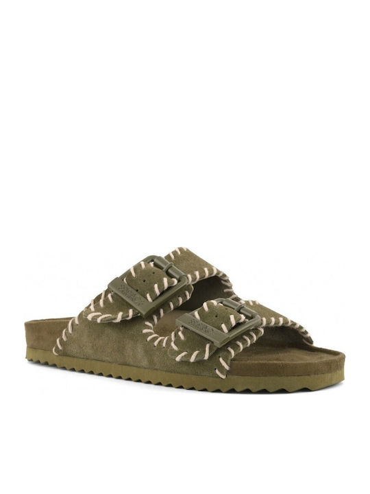 Colors Of California Women's Flat Sandals Khaki