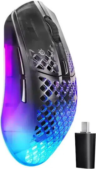 SteelSeries Aerox 3 Wireless Gen 2 Ασύρματο RGB Gaming Ποντίκι 26000 DPI Shadow Steel