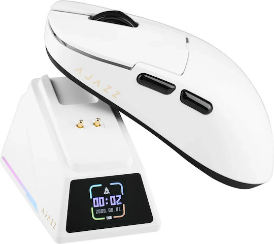 Ajazz AJ159 Apex Kabelloses Gaming Maus 42000 DPI Weiß