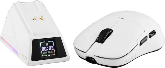 Ajazz AJ159 Apex Kabelloses Gaming Maus 42000 DPI Weiß