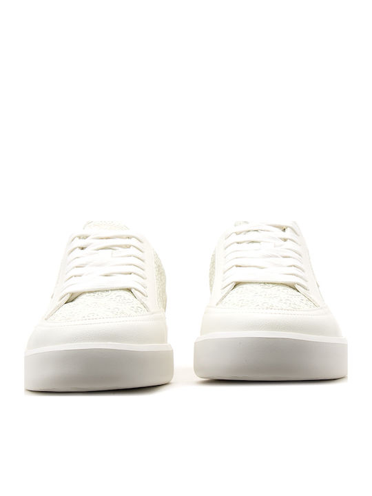 Guess Sneakers Εκρου- Καφε