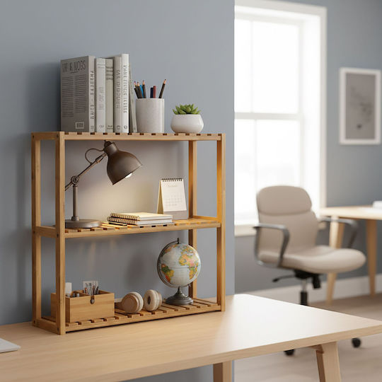 Relaxdays Επιτοίχια Ραφιέρα Μπάνιου Ξύλινη 54x60x15cm Καφέ