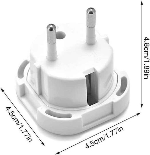 Ancus Steckdosenadapter von Großbritannien nach Griechenland