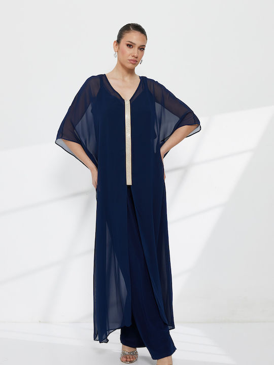 Women's Fabric Trousers Blue