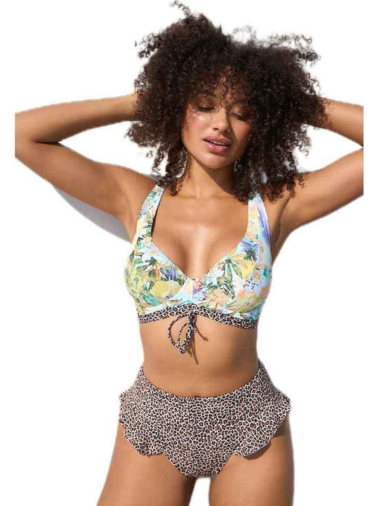 Bikini Slip Ψηλόμεσο Καφέ Αποχρώσεις