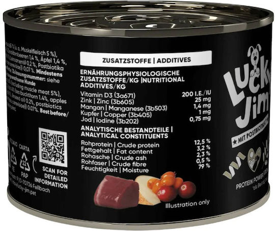 Lucky Jim Υγρή Τροφή Σκύλων με Κρέας 200gr