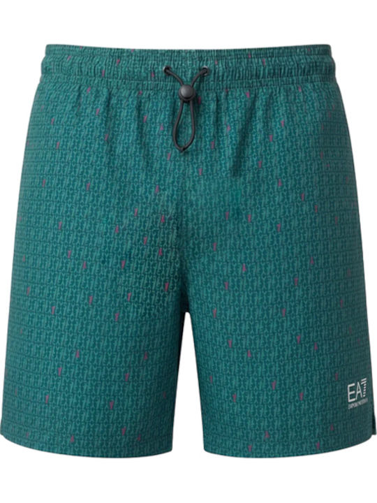 Men's Swimwear Shorts Black-Green