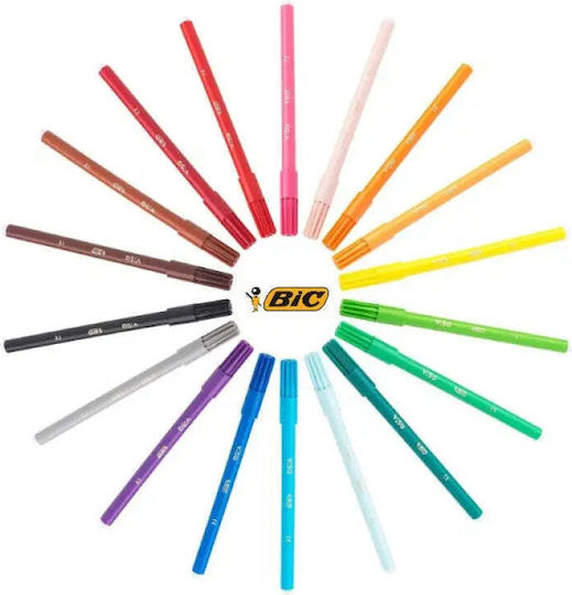 BIC Μαρκαδόροι Ζωγραφικής Σετ 12 χρώματα