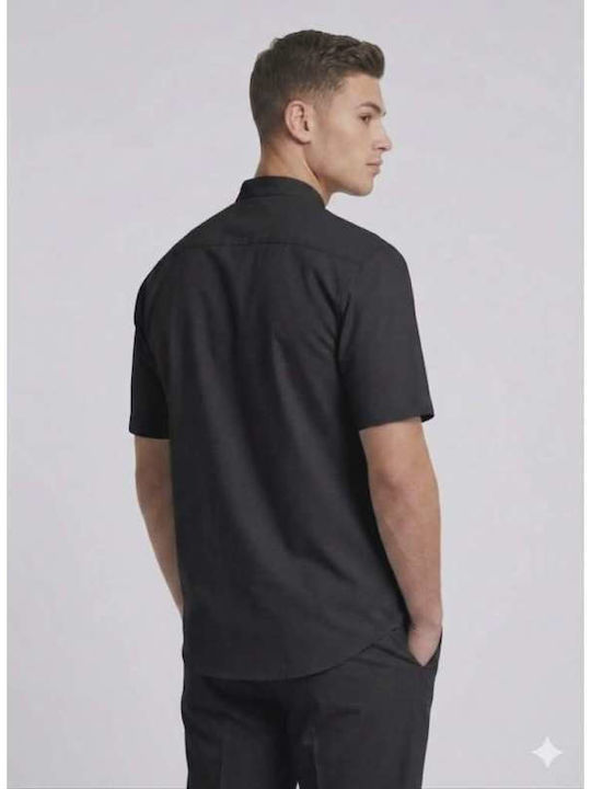 Kurzärmeliges Herrenhemd Black