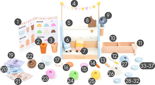 UMU Toys Παιδικό Μαγαζάκι από Ξύλο για 3+ Ετών