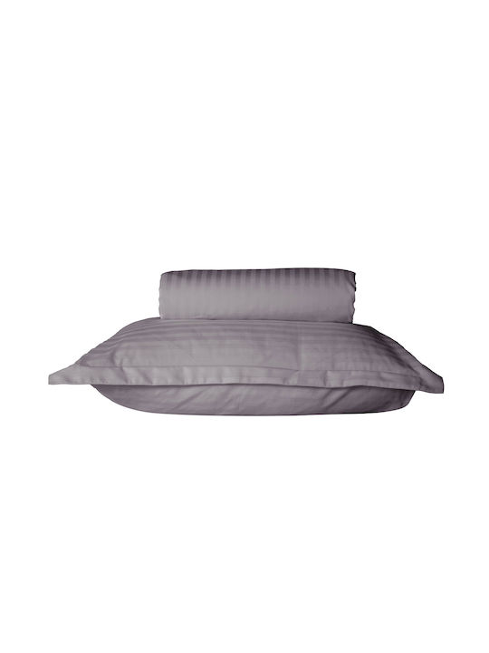Nef-Nef Homeware Bettbezug-Set Baumwolle Übergröße mit 2 Kissenbezügen 240x220 Elements Anthracite