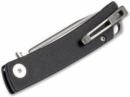 Boker Messer mit Verriegelungsmechanismus Schwarz in Scheide
