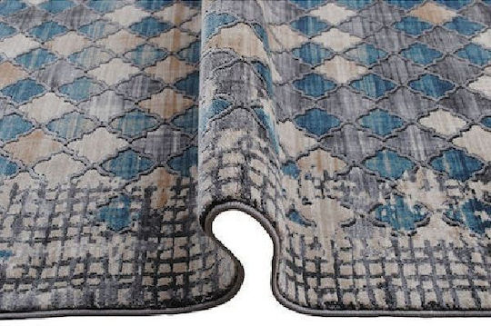 Tzikas Carpets Serenity 31368 Σετ Μοντέρνα Χαλιά Κρεβατοκάμαρας Γκρι 133-0-355-31638-095 3τμχ
