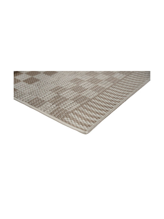 Tzikas Carpets Σετ Μοντέρνα Χαλιά Κρεβατοκάμαρας Ψάθινα Μπεζ 216-0-335-45015-070 3τμχ