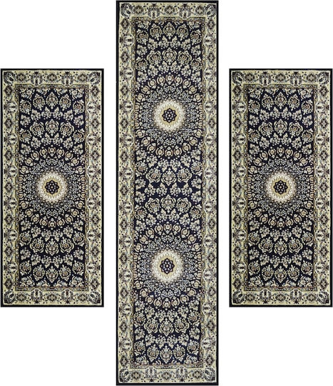 Sprintzio Schlafzimmer-Teppichsets Beige-Blau 2016 3 Stück