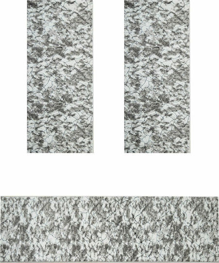 Sprintzio Schlafzimmer-Teppichsets Silber 7811 3 Stück
