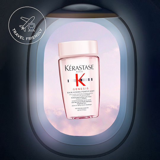 Kérastase Genesis Bain Hydra-fortifiant Σαμπουάν κατά της Τριχόπτωσης για Ξηρά Μαλλιά Μαλλιά 80ml