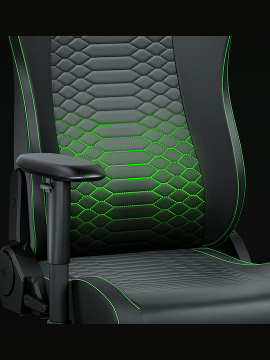 Razer Iskur V2 NewGen Stoff Gaming Stuhl mit Verstellbaren Armlehnen Schwarz/Grün