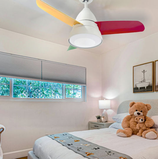 Morris Deckenventilator 91cm mit Leuchte Vielseitiges / Weißes