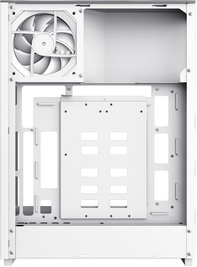 GameMax T20 Gaming Micro Tower Κουτί Υπολογιστή με Πλαϊνό Παράθυρο και ARGB Φωτισμό Λευκό
