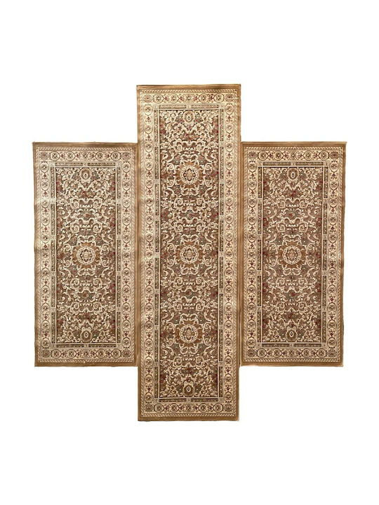 Ragolle Genova Bedroom Rug Set Summer Beige 2 Pieces