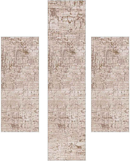 Royal Carpet Σετ Χαλιά Κρεβατοκάμαρας Μπεζ E104097 3τμχ