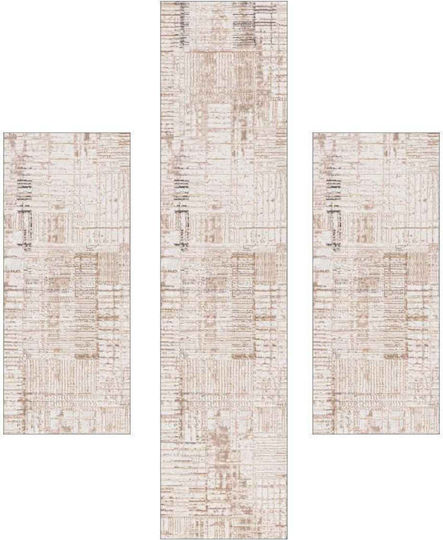 Royal Carpet Modern Bedroom Rugs Set Beige E104100 3pcs