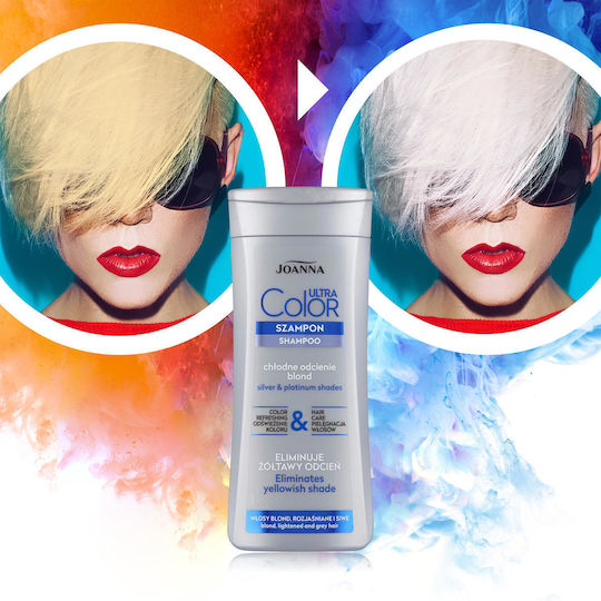 Joanna Ultra Color System Shampoo For Blond, Bright And Gray Hair 400 Ml