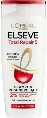 L'Oreal Paris Elseve Total Repair 5 Σαμπουάν Αναδόμησης/Θρέψης & Λάμψης για Ταλαιπωρημένα Μαλλιά 400ml