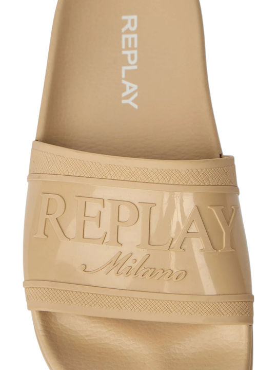 Flip Flops in Beige Colour