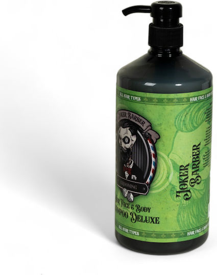 Joker Barber Hair-Face & Body Σαμπουάν 1000ml