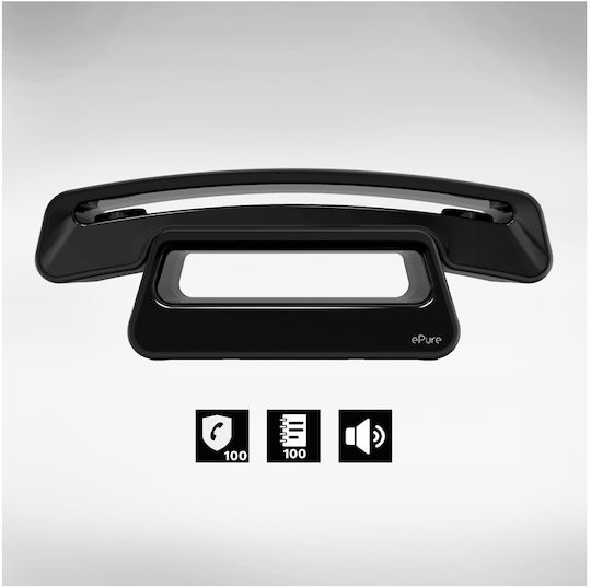 Alcatel Accesoriu Căști Wireless Telefon Epure Ewe Alcatel 010070 Negru