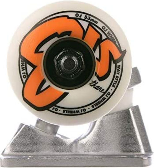 Bullet Trucks 53mm Oj Logo 1t 2w 4b Assembly Silver Silver