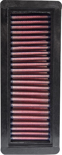 Simoni Racing Air Filter Panel 228x88x25 Mm Red Cotton Washable Reusable 1 Pc Srsr16 Srsr16