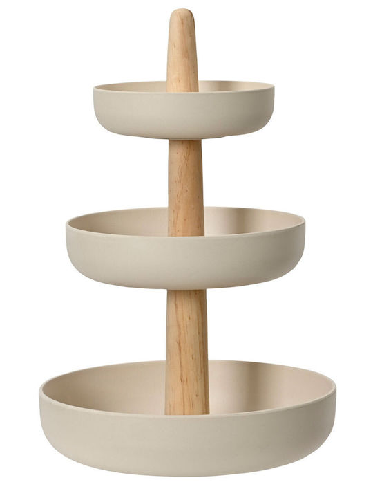 Beauty Home Ξύλινη Εταζέρα Ø30cm