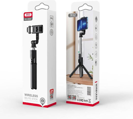 XO Ss09 Selfie Stick Τρίποδο Κινητού Bluetooth Μαύρο