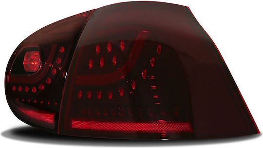 Jom 82929 Πισινά Φανάρια Set Vw Golf V 5 03-08 Led Urban Style Κόκκινο Φιμέ