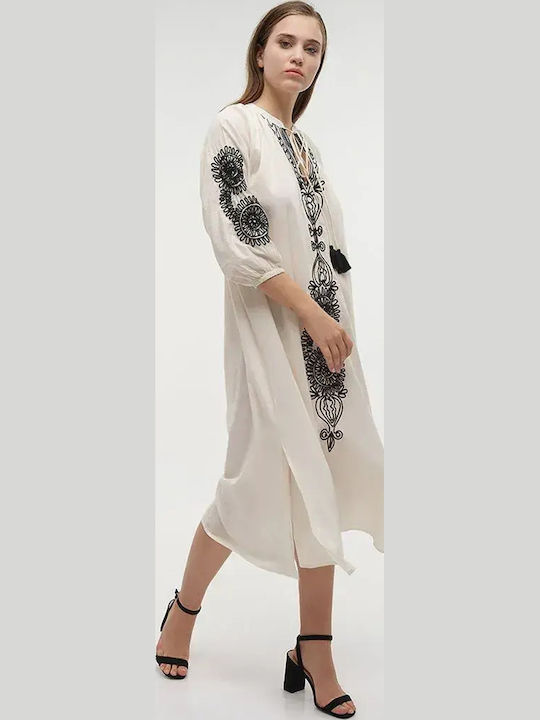 Ble Resort Collection Women's Maxi Beach Dress Ecru