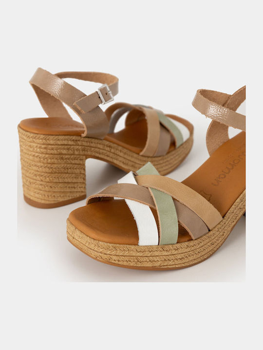 Leather Beige Sandals