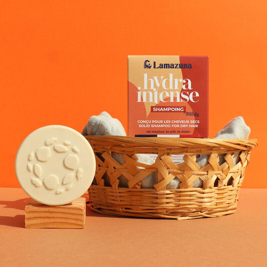Lamazuna Solid Hair with Vanilla & Coco Solid Shampoos Hydration & Shine for Dry Hair Hair 55gr