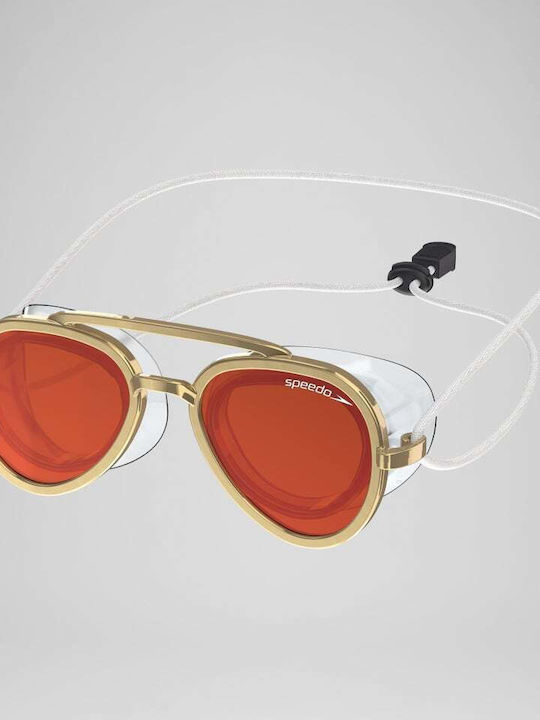 Speedo Mariner Swimming Goggles Adults Gold
