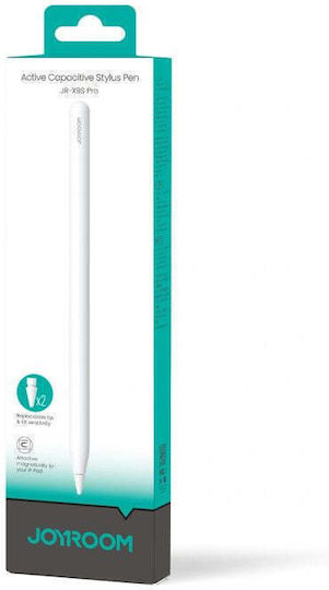 Joyroom JR-X9S Pro Digital Stylus Pen with Palm Rejection for Apple iPad in White