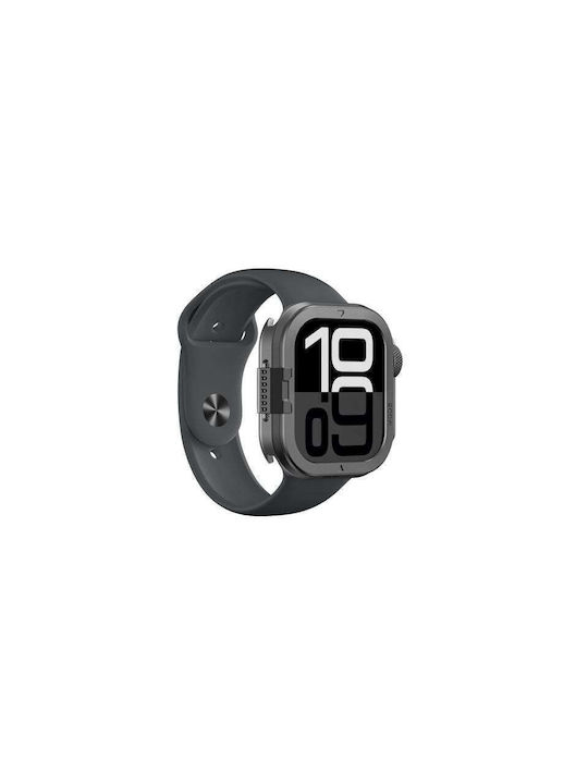 AmazingThing Titan Pro Armorfit Μεταλλική Θήκη σε Μαύρο χρώμα για Apple Watch 46mm